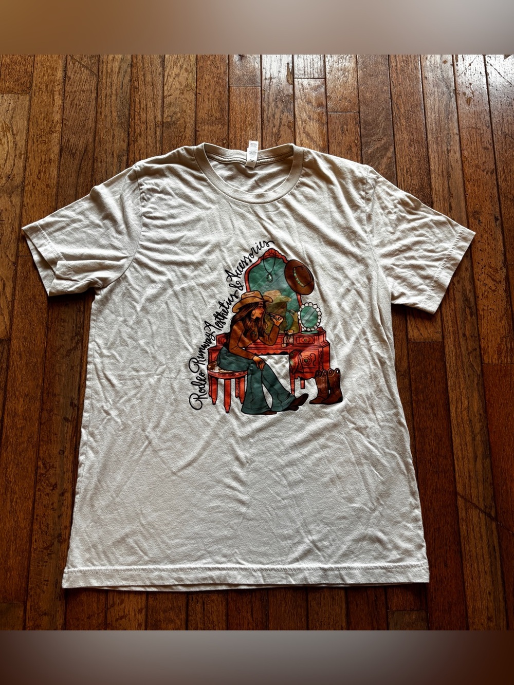 Womens Western Graphic t-shirt-L